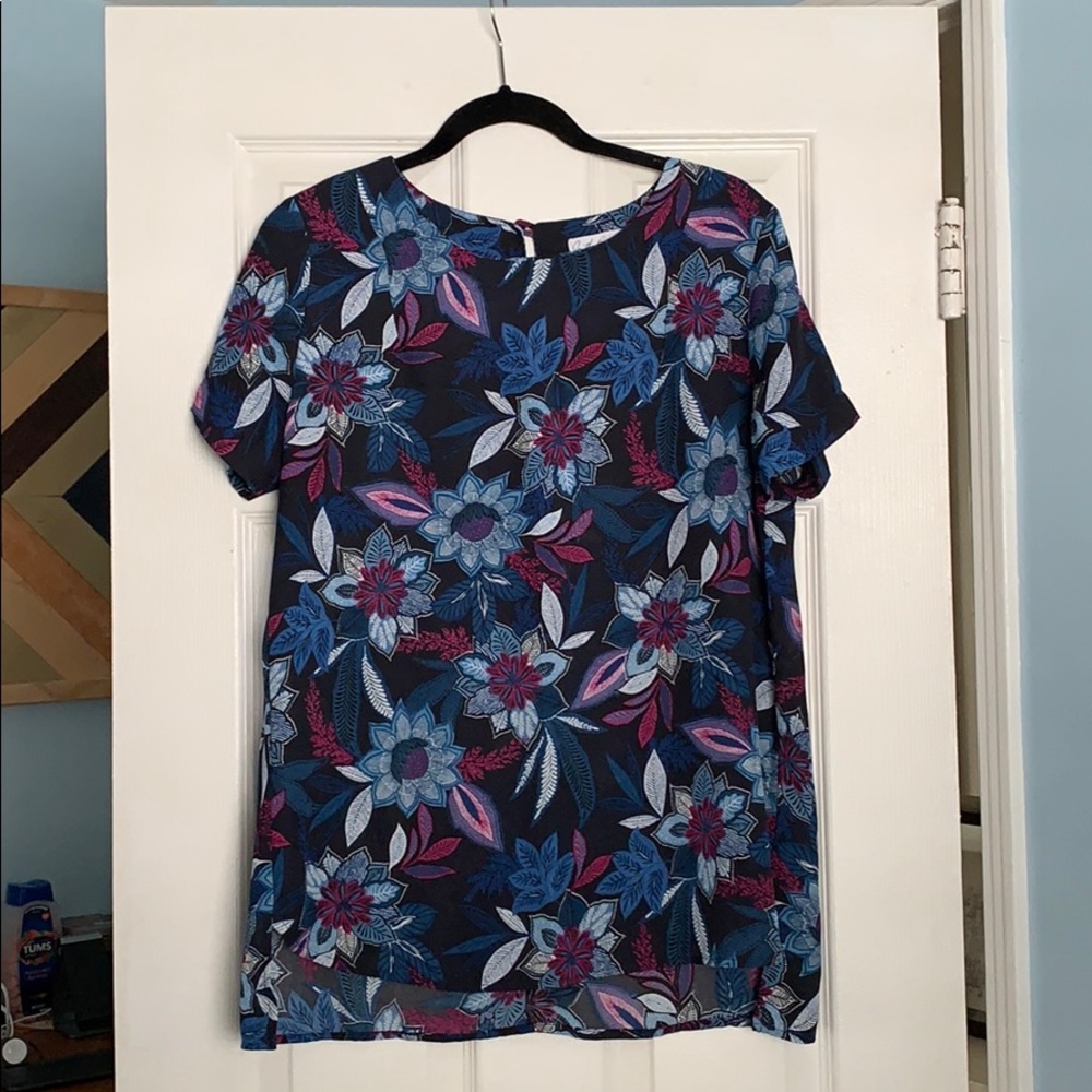 Floral Drapey Tee
